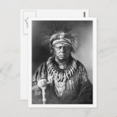 Carte Postale Keokuk ~ Chef Sauk 1847 (Devant / Derrière)