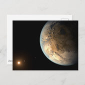 Carte Postale Kepler-186f Orbitant Une Étoile Éloignée. (Devant / Derrière)