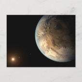 Carte Postale Kepler-186f Orbitant Une Étoile Éloignée. (Devant)