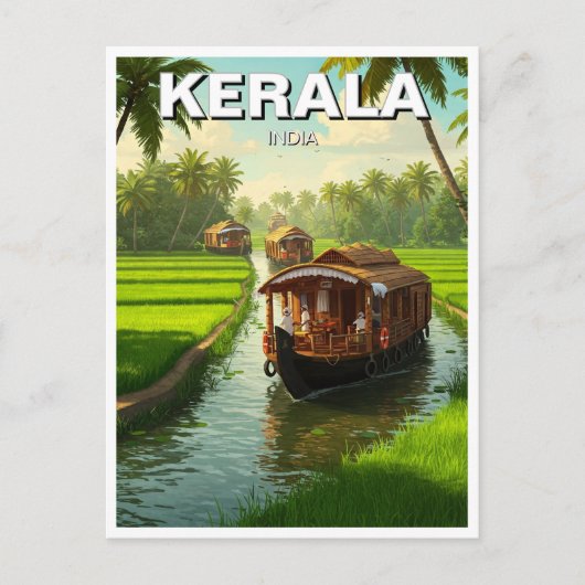 Carte Postale Kerala Inde (Devant)