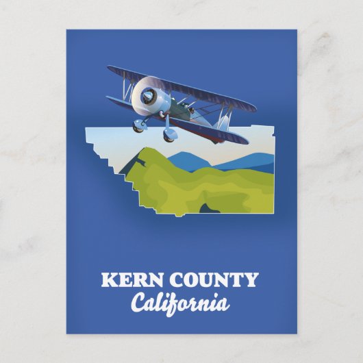 Carte Postale Kern Comté de Californie (Devant)