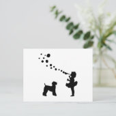 Carte Postale Kerry Blue Terrier (Debout devant)