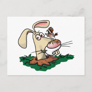 Carte Postale Kestrel et lapin