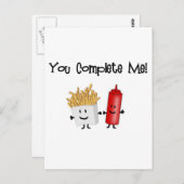 Carte Postale Ketchup et Fries ! (Devant / Derrière)