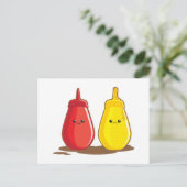 Carte Postale Ketchup et moutarde (Debout devant)