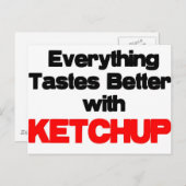 CARTE POSTALE KETCHUP LOVER (Devant / Derrière)
