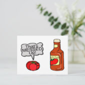 Carte Postale Ketchup Messed Up (Debout devant)