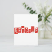 Carte Postale Ketchup Produits & Designs! (Debout devant)