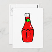 Carte Postale Ketchup tomate (Devant / Derrière)