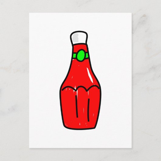 Carte Postale Ketchup tomate (Devant)