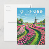Carte Postale Keukenhof Pays-Bas (Devant / Derrière)