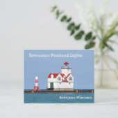Carte postale Kewaunee Pierhead Lights (Debout devant)