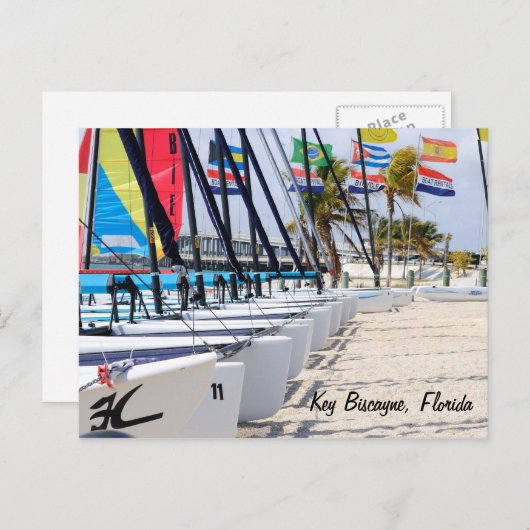 Carte Postale Key Biscayne, Floride (Devant / Derrière)