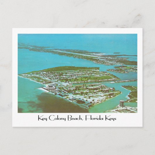 Carte Postale Key Colony Beach, Floride, dans les années 70 (Devant)