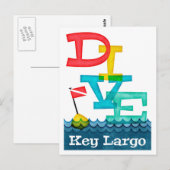 Carte Postale Key Largo Dive (Devant / Derrière)