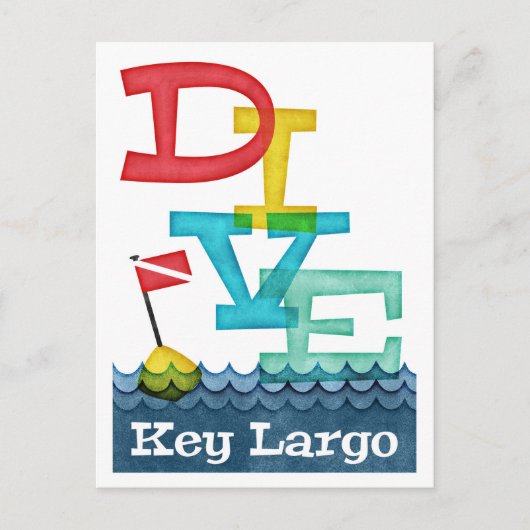 Carte Postale Key Largo Dive (Devant)