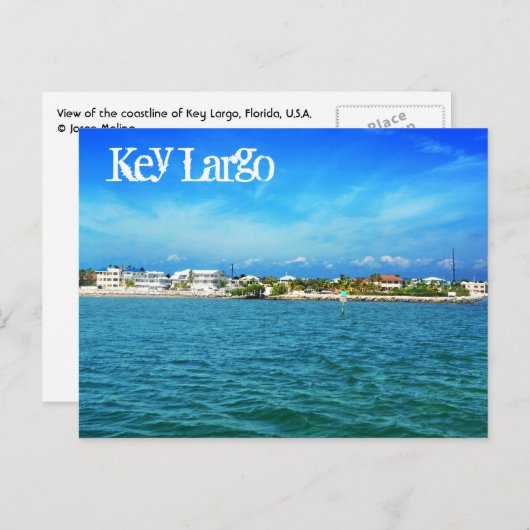 Carte Postale Key Largo, Floride, États-Unis (Devant / Derrière)