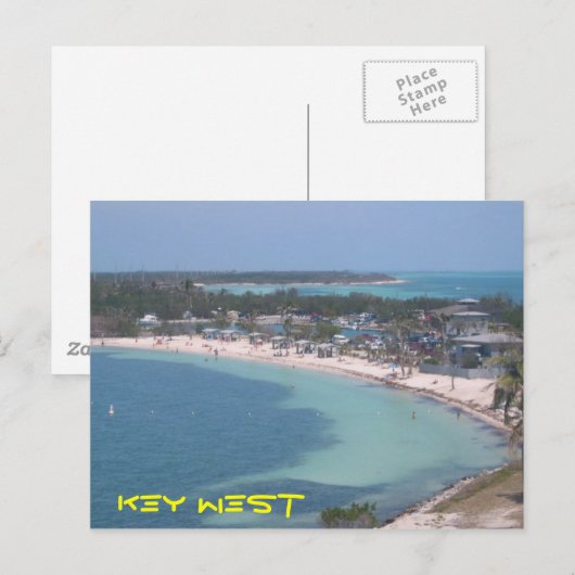 Carte Postale Key West Beach (Devant / Derrière)