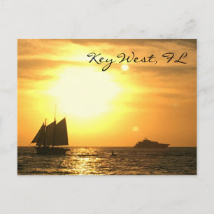 Carte postale Key West, FL Sailboat Sunset