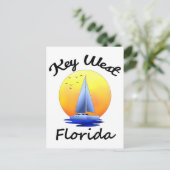 Carte Postale Key West Florida Keys voile (Debout devant)