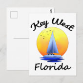 Carte Postale Key West Florida Keys voile (Devant / Derrière)