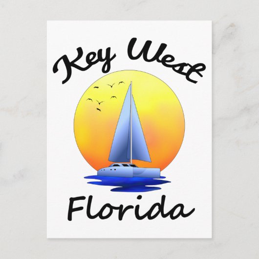 Carte Postale Key West Florida Keys voile (Devant)