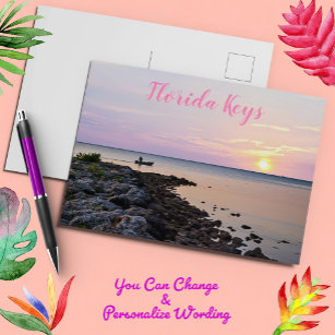 Carte Postale Key West Florida Océan au coucher du soleil