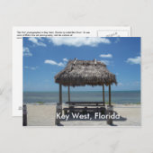 Carte postale Key West Florida Tiki Hut Ocean View (Devant / Derrière)