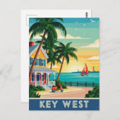 Carte Postale Key West Florida Travel (Devant / Derrière)