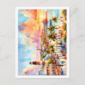 Carte Postale Key West Florida USA Famous Place aquarelle (Devant)