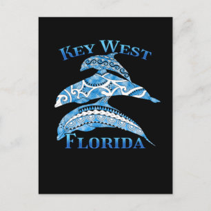 Carte Postale Key West Florida Vacances Dauphins Tribaux