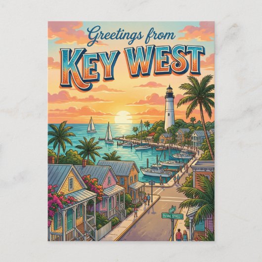 Carte Postale Key West, Floride (Devant)