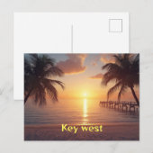 Carte Postale Key West Floride (Devant / Derrière)