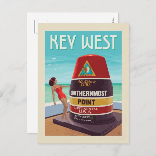 Carte Postale Key West | Floride (Devant / Derrière)