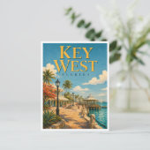 Carte Postale Key West Floride Mallory Square GeoSaga (Debout devant)