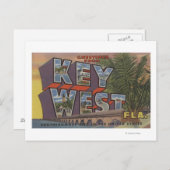Carte Postale Key West, Floride - Scènes de grandes lettres (Devant / Derrière)