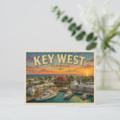 Carte Postale Key West Floride Voyage Vintage (Debout devant)
