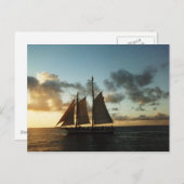 Carte postale Key West Sunset Sail (Devant / Derrière)