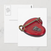 Carte Postale KeyHoleKeyRedHeart071611 (Devant / Derrière)