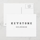 Carte Postale Keystone Colorado (Devant / Derrière)