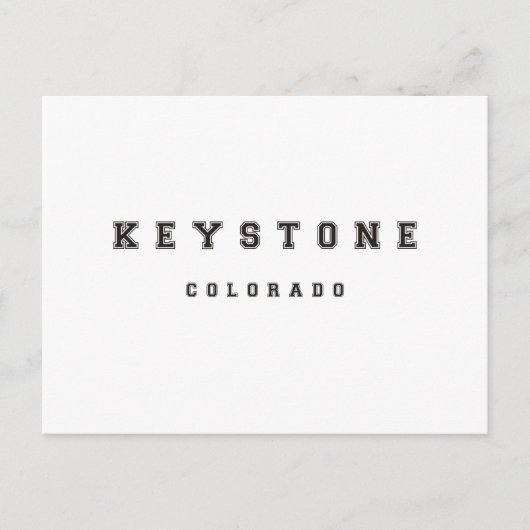 Carte Postale Keystone Colorado (Devant)