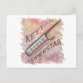 Carte Postale Keytar Superstar (Devant)