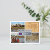 Carte Postale KH Cambodge - Angkor Vat - (Debout devant)