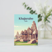 Carte Postale Khajuraho Inde (Debout devant)