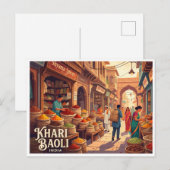Carte Postale Khari Baoli Delhi Inde (Devant / Derrière)