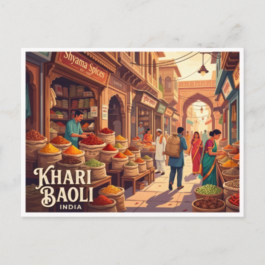 Carte Postale Khari Baoli Delhi Inde (Devant)