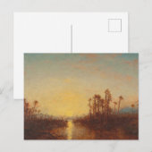 Carte Postale Khartoum, Coucher De Soleil - Félix Ziem (Devant / Derrière)