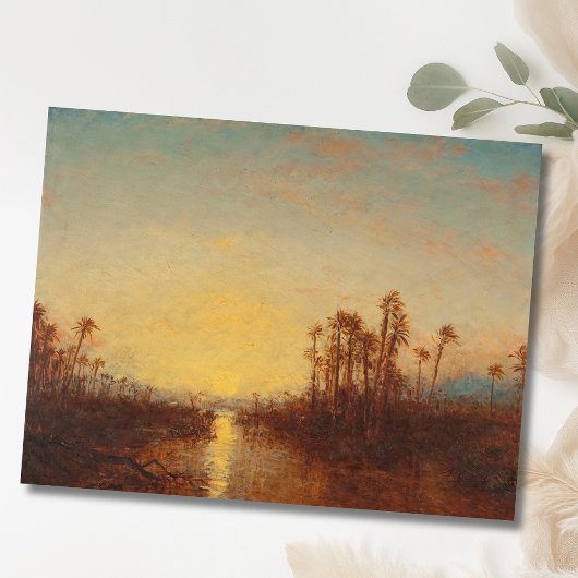 Carte Postale Khartoum, Coucher De Soleil – Félix Ziem becomes K