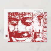 Carte Postale Khmer Stone Face ... Temple de Bayon, Cambodge (Devant / Derrière)