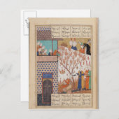 Carte Postale Khosro devant le palais de Shirin (Devant / Derrière)